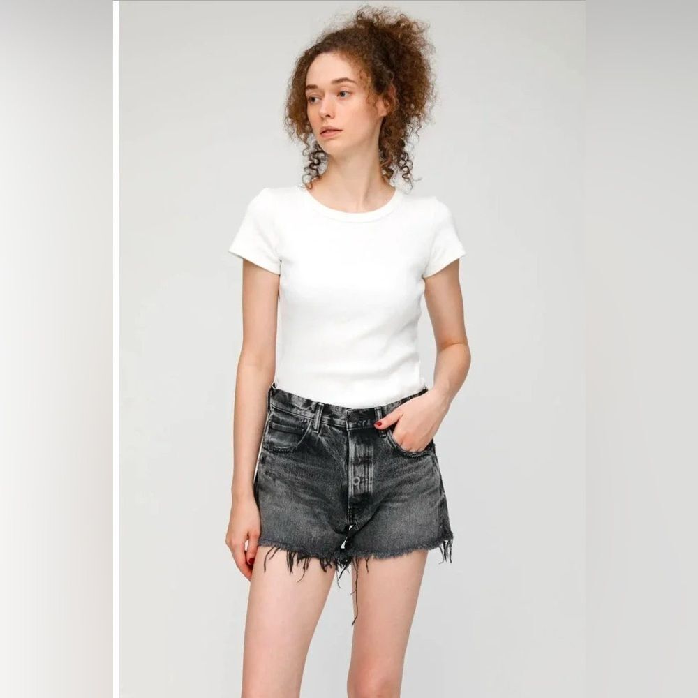 MOUSSY VINTAGE Perrysburg Denim Shorts Light Black Size 31
